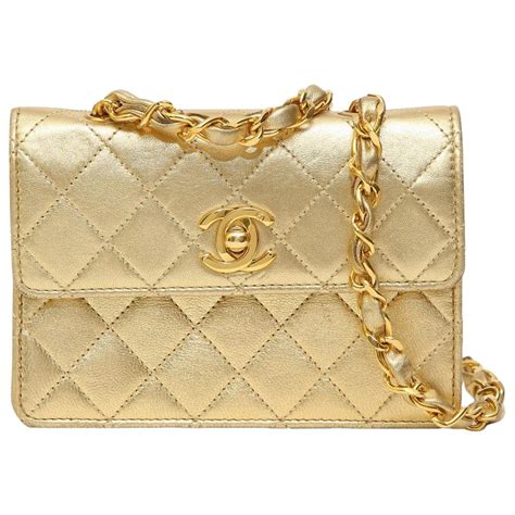 chanel purse gold - vintage chanel bag 24k gold.